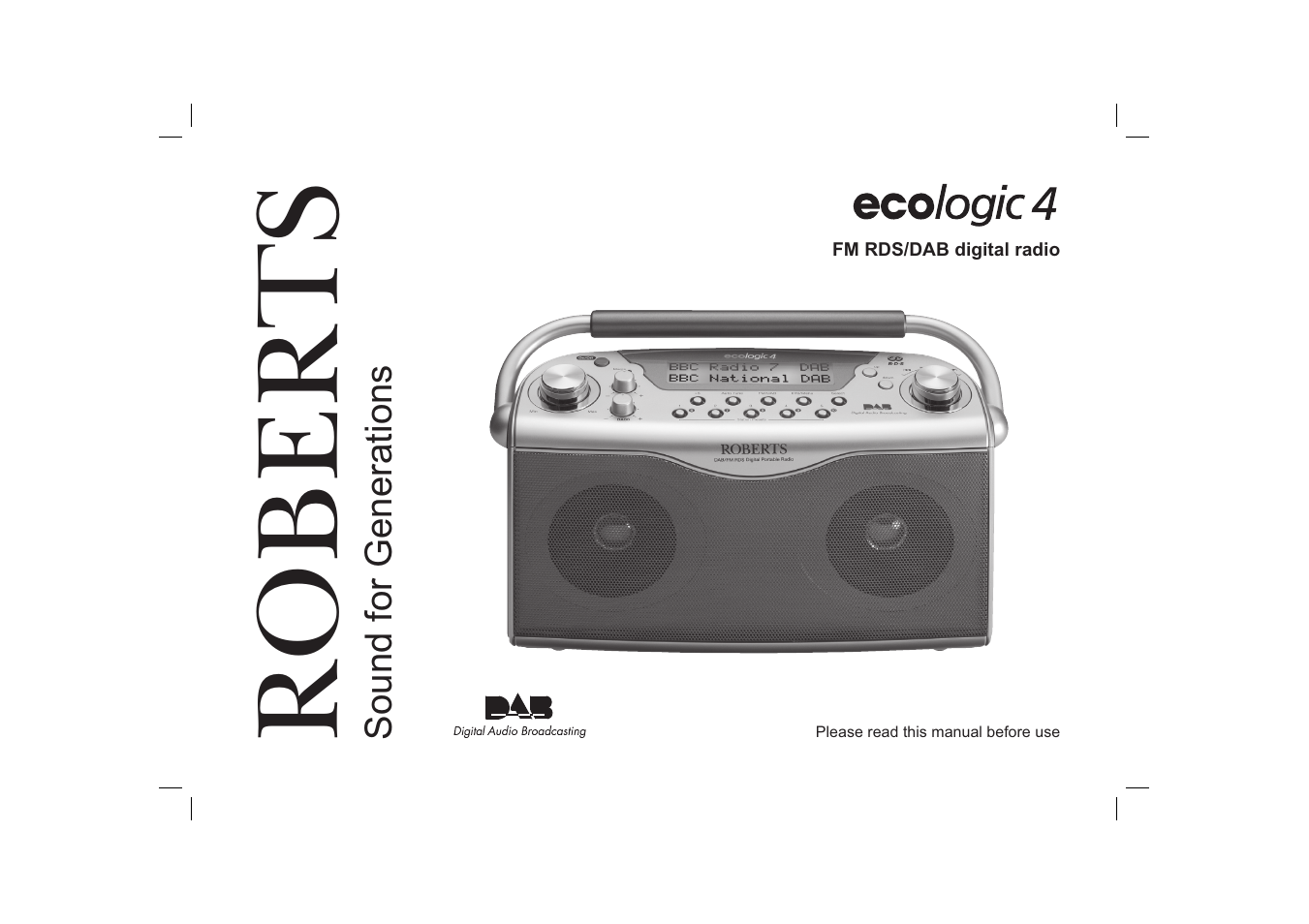 Roberts Radio ecologic 4 User Manual | 28 pages