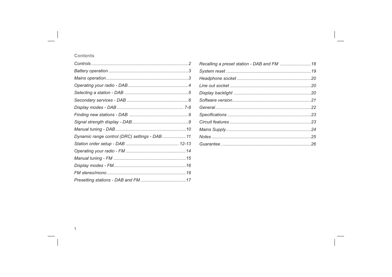 Roberts Radio ecologic 4 User Manual | Page 2 / 28