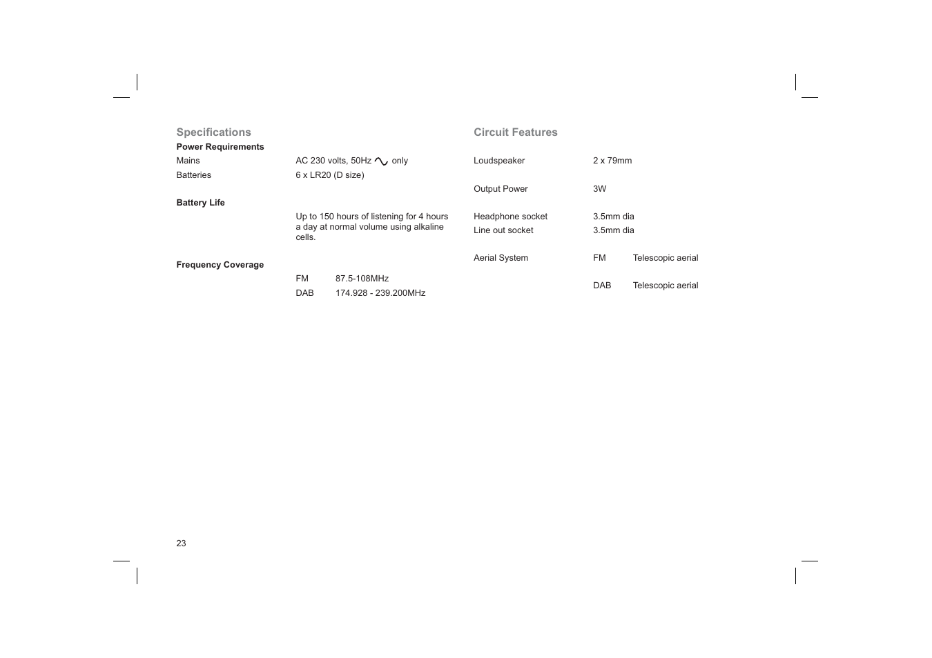 Roberts Radio ecologic 4 User Manual | Page 24 / 28