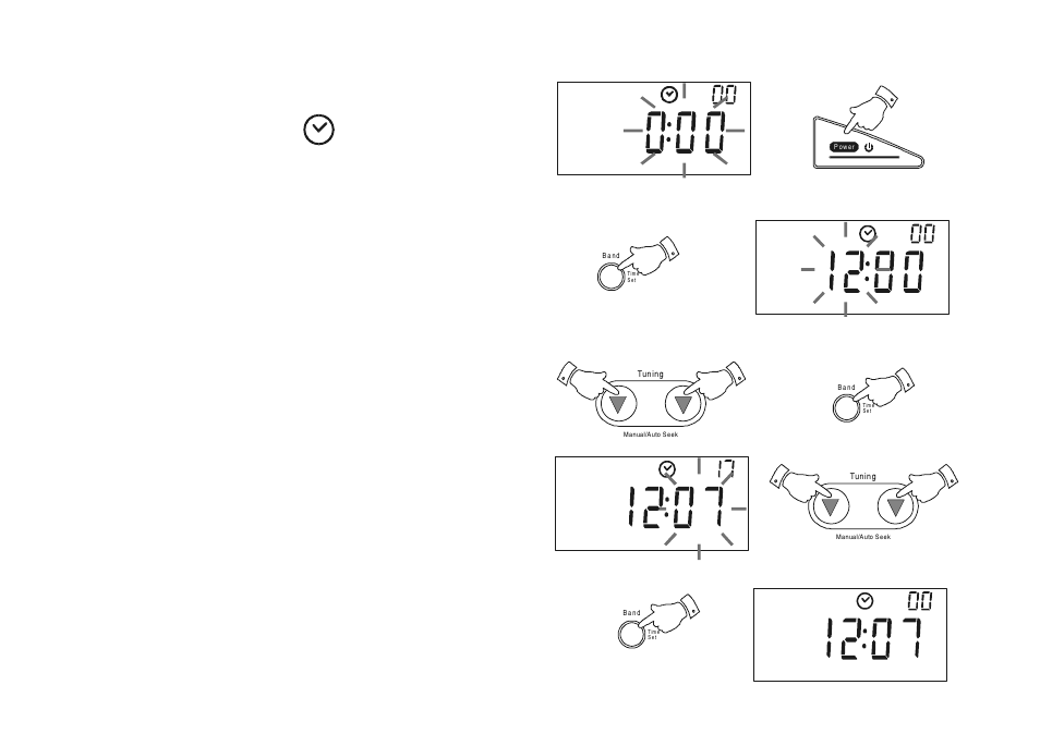 Setting the clock | Roberts Radio R983 User Manual | Page 8 / 20