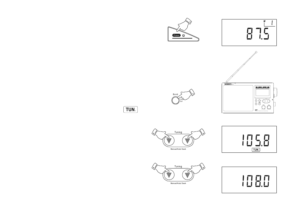 Operating the radio, Scan tuning | Roberts Radio R983 User Manual | Page 9 / 20