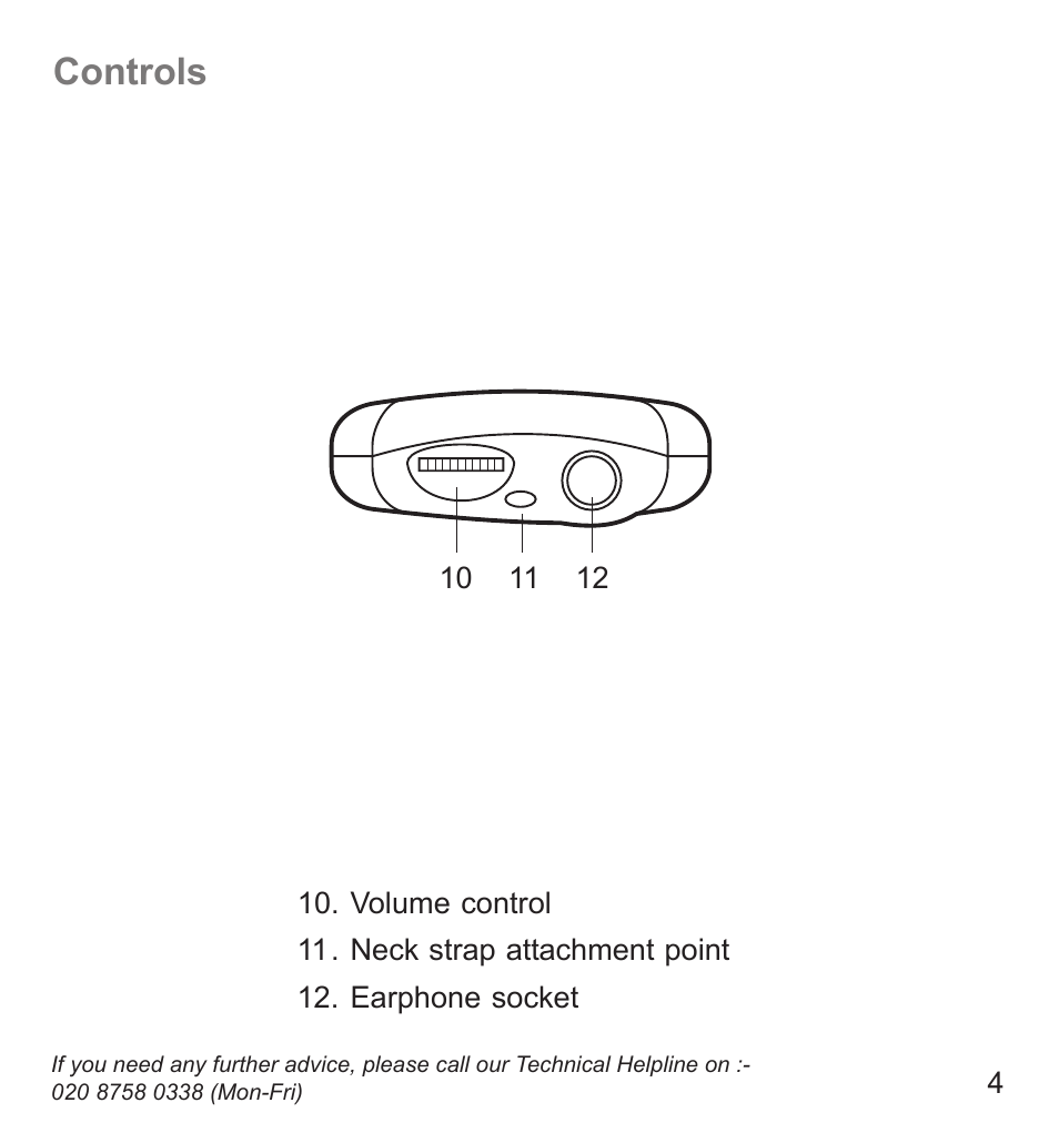 Controls | Roberts Radio R9942 User Manual | Page 5 / 28