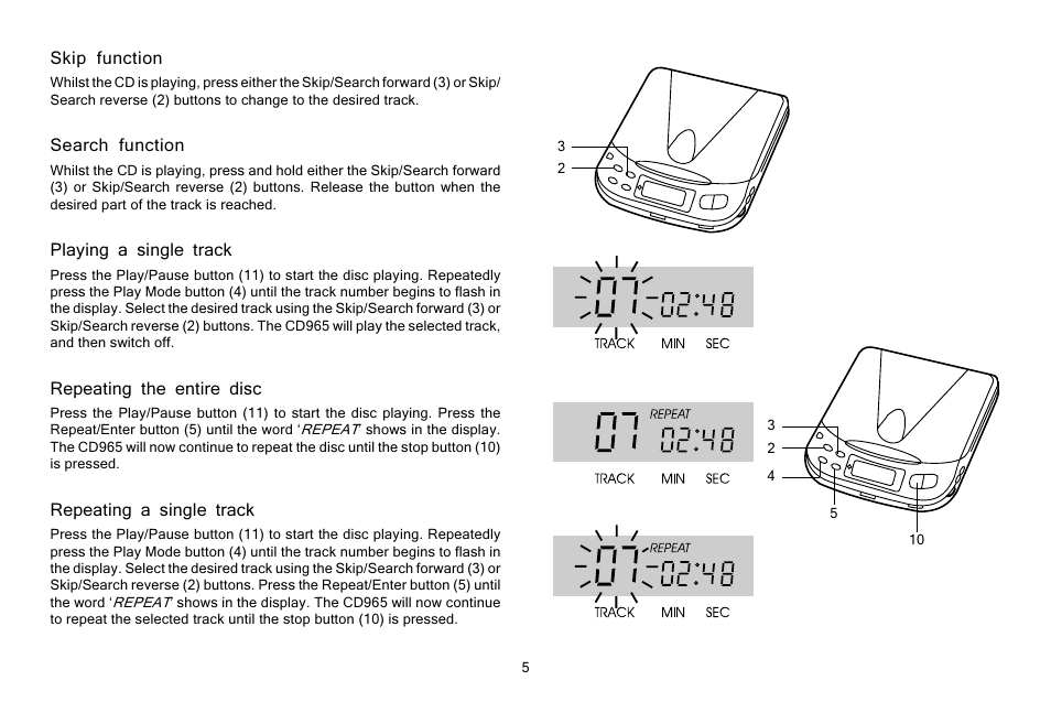 Roberts Radio CD965 User Manual | Page 6 / 12