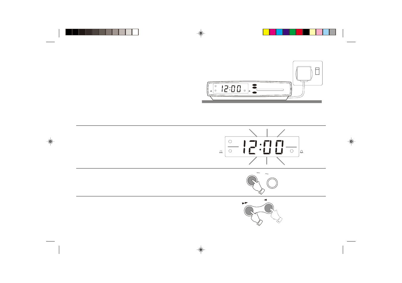 Switching on and setting the time | Roberts Radio CR9902 User Manual | Page 4 / 12