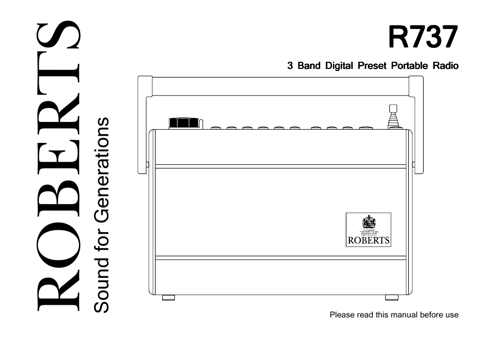 Roberts Radio R737 User Manual | 12 pages