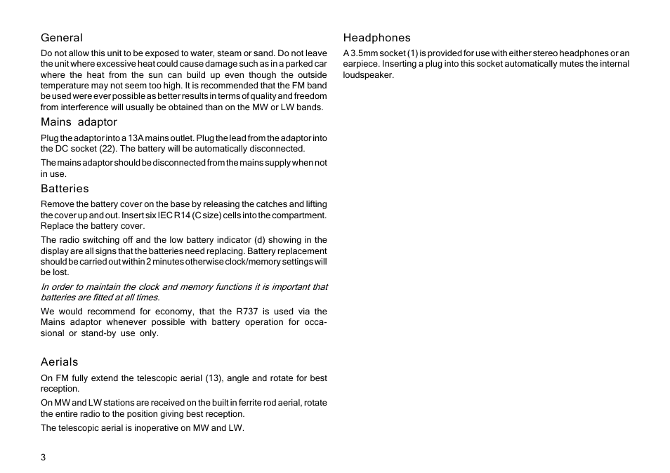 Roberts Radio R737 User Manual | Page 4 / 12