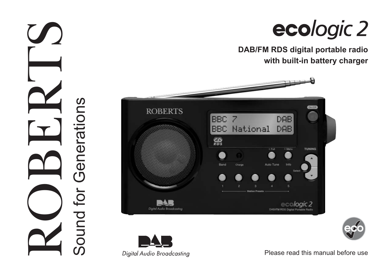 Roberts Radio ecologic 2 User Manual | 28 pages