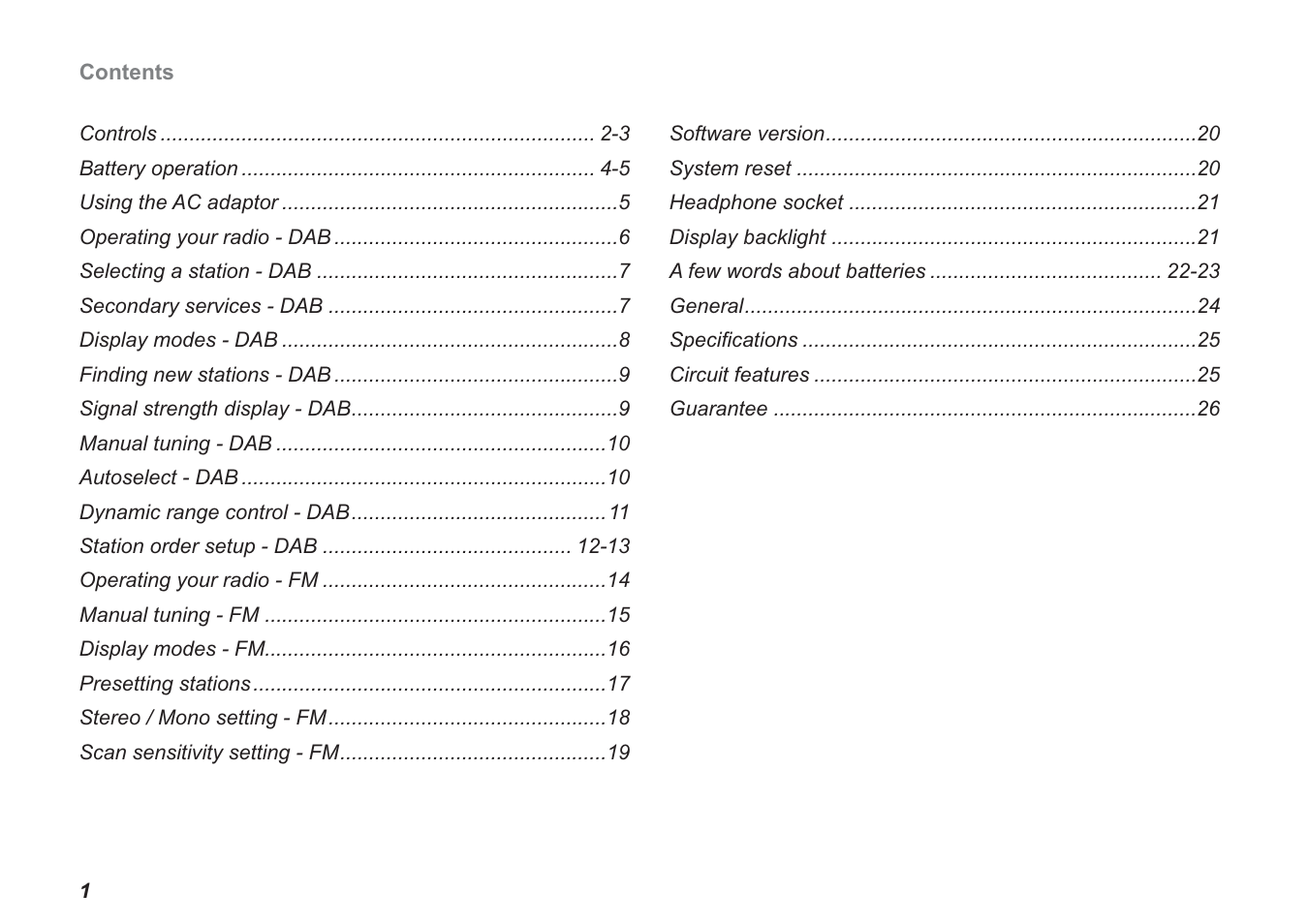 Roberts Radio ecologic 2 User Manual | Page 2 / 28