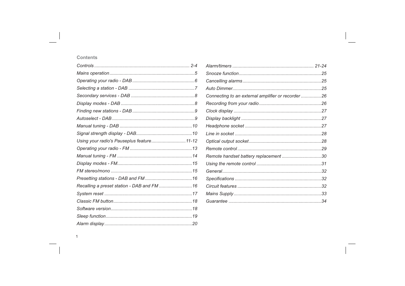 Roberts Radio CRD-39 User Manual | Page 2 / 36