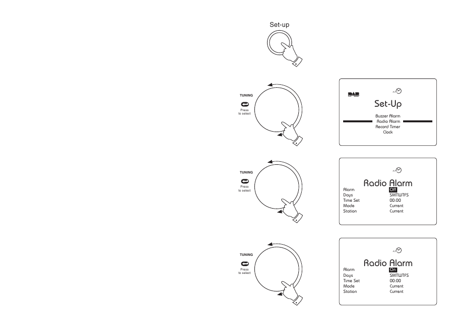Set-up, Radio alarm | Roberts Radio RD-1 User Manual | Page 41 / 56