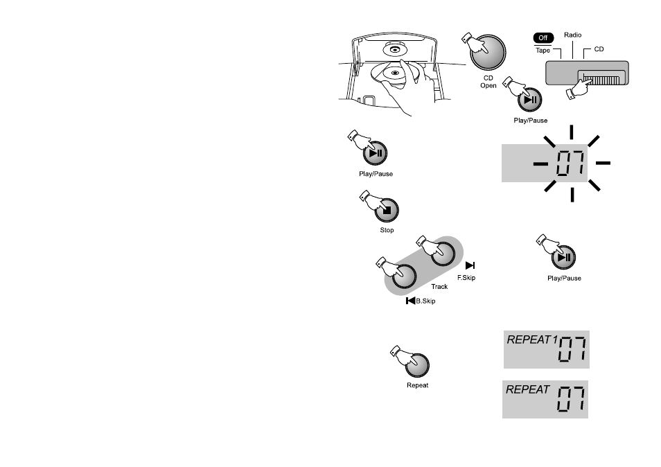 Cd operation | Roberts Radio CD9909 User Manual | Page 5 / 12