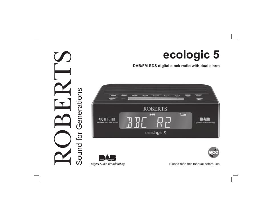 Roberts Radio ecologic 5 User Manual | 36 pages
