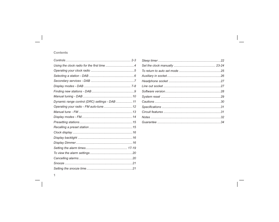 Roberts Radio ecologic 5 User Manual | Page 2 / 36