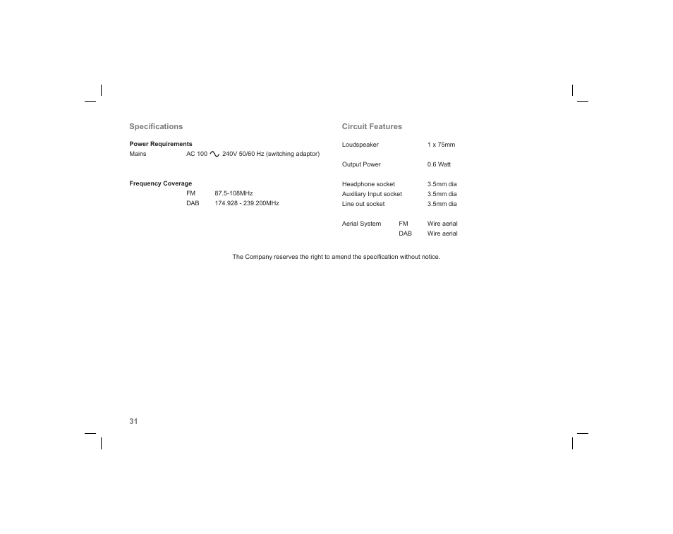 Roberts Radio ecologic 5 User Manual | Page 32 / 36