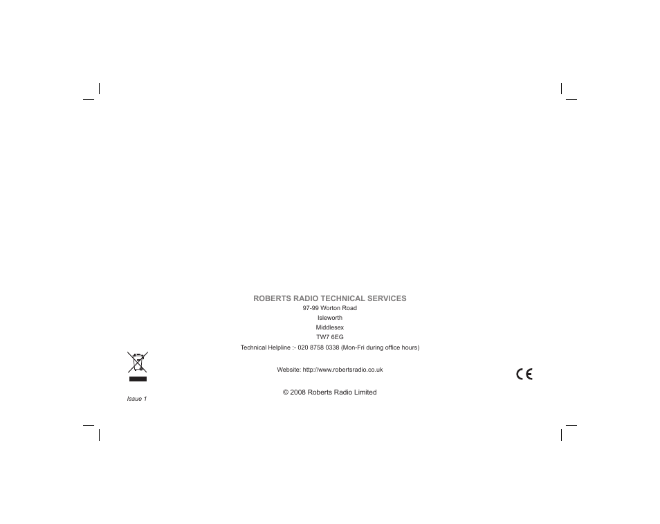Roberts Radio ecologic 5 User Manual | Page 36 / 36