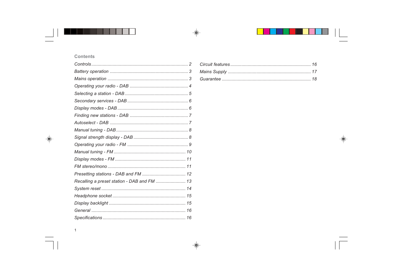 Roberts Radio RD-3 User Manual | Page 2 / 20