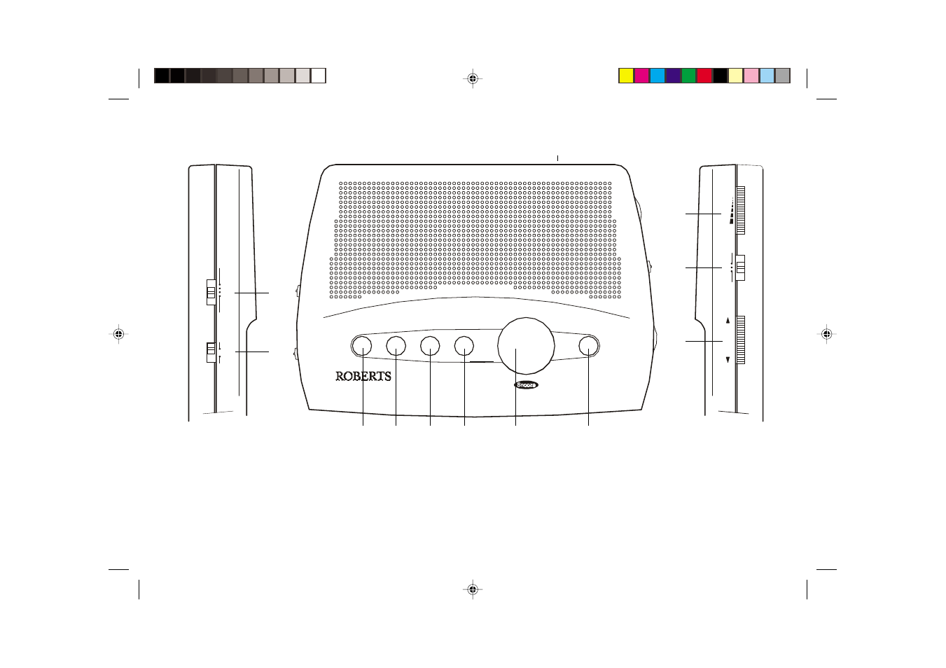 Controls (left side), Right side) (top) | Roberts Radio CR9901 User Manual | Page 2 / 12