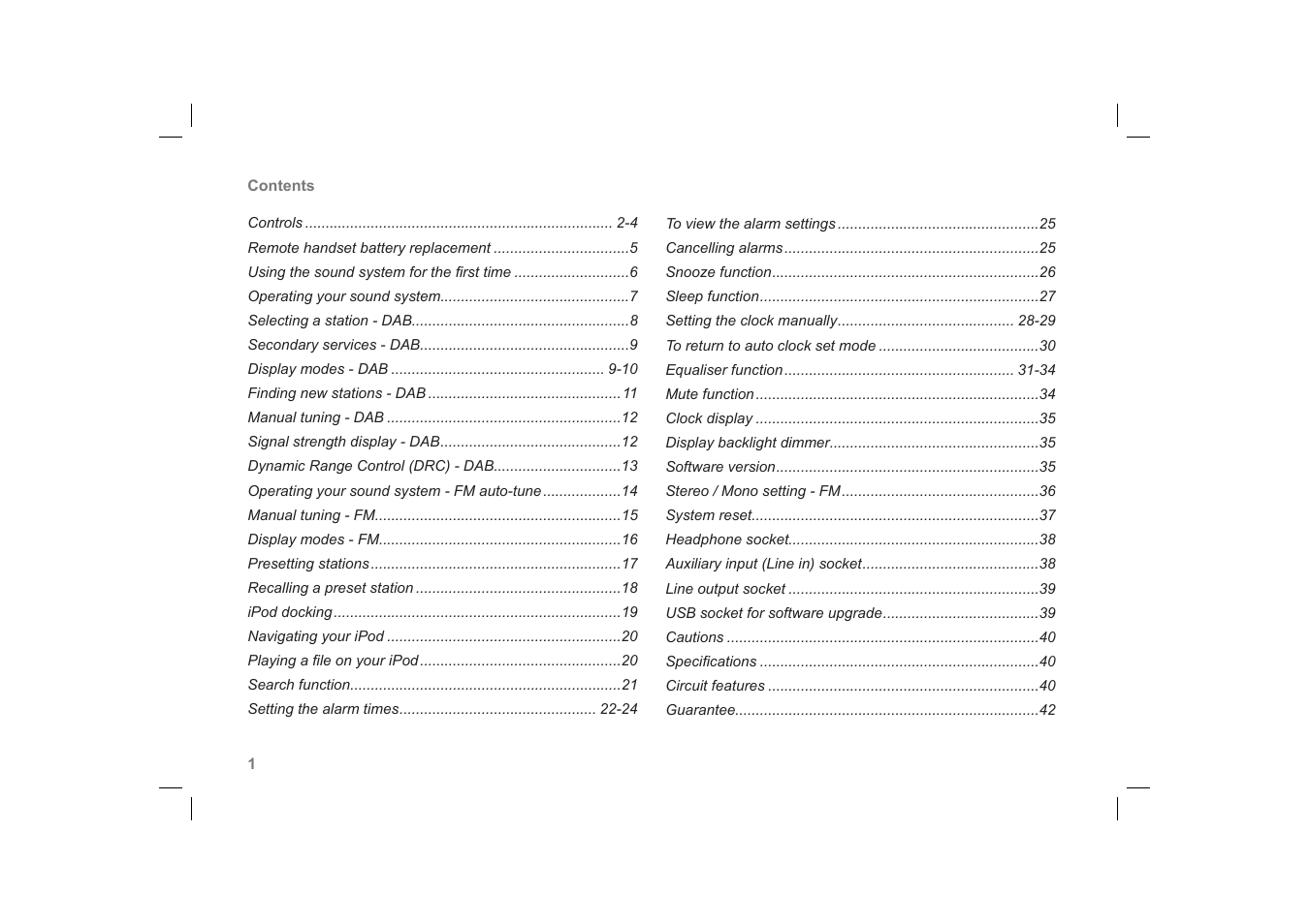Roberts Radio SOUND66 User Manual | Page 2 / 44