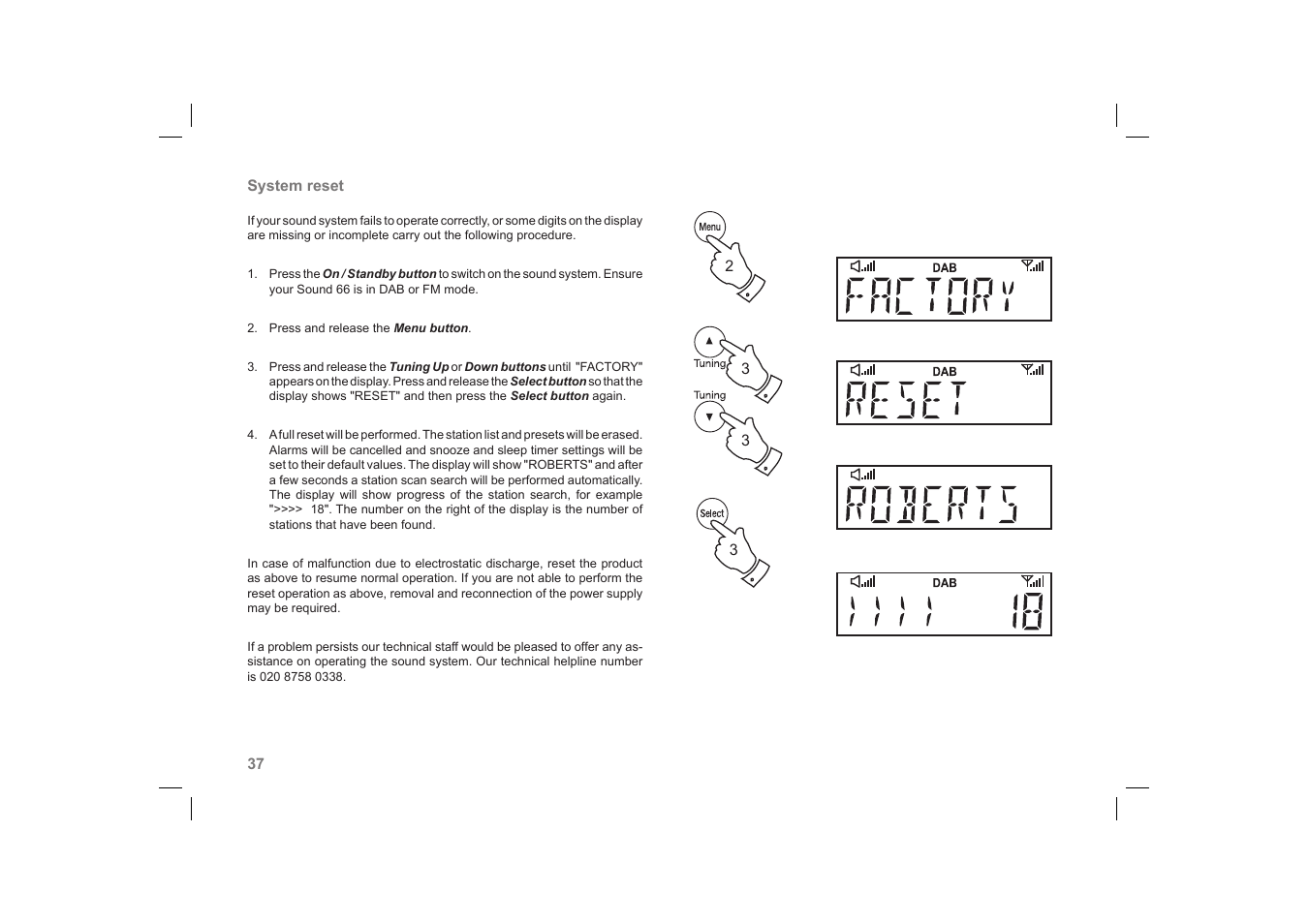 Roberts Radio SOUND66 User Manual | Page 38 / 44