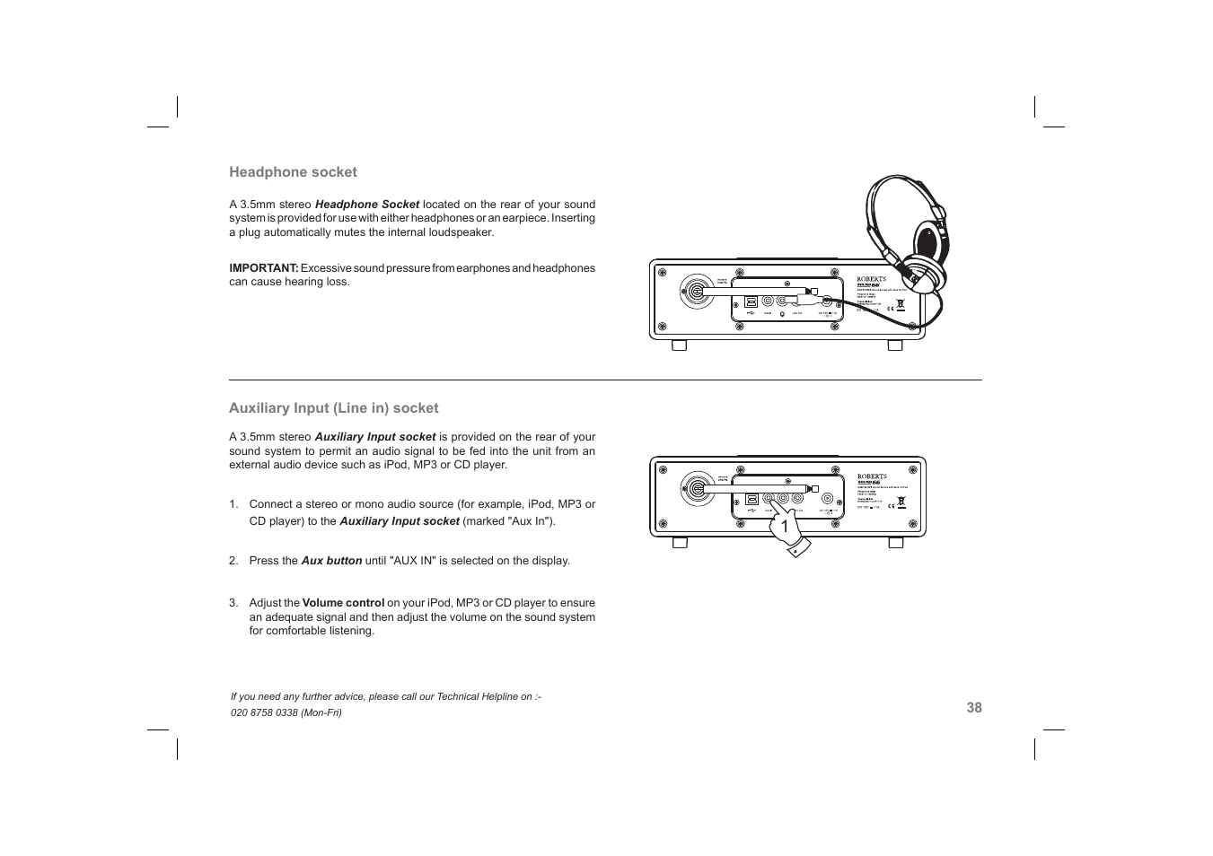 Roberts Radio SOUND66 User Manual | Page 39 / 44