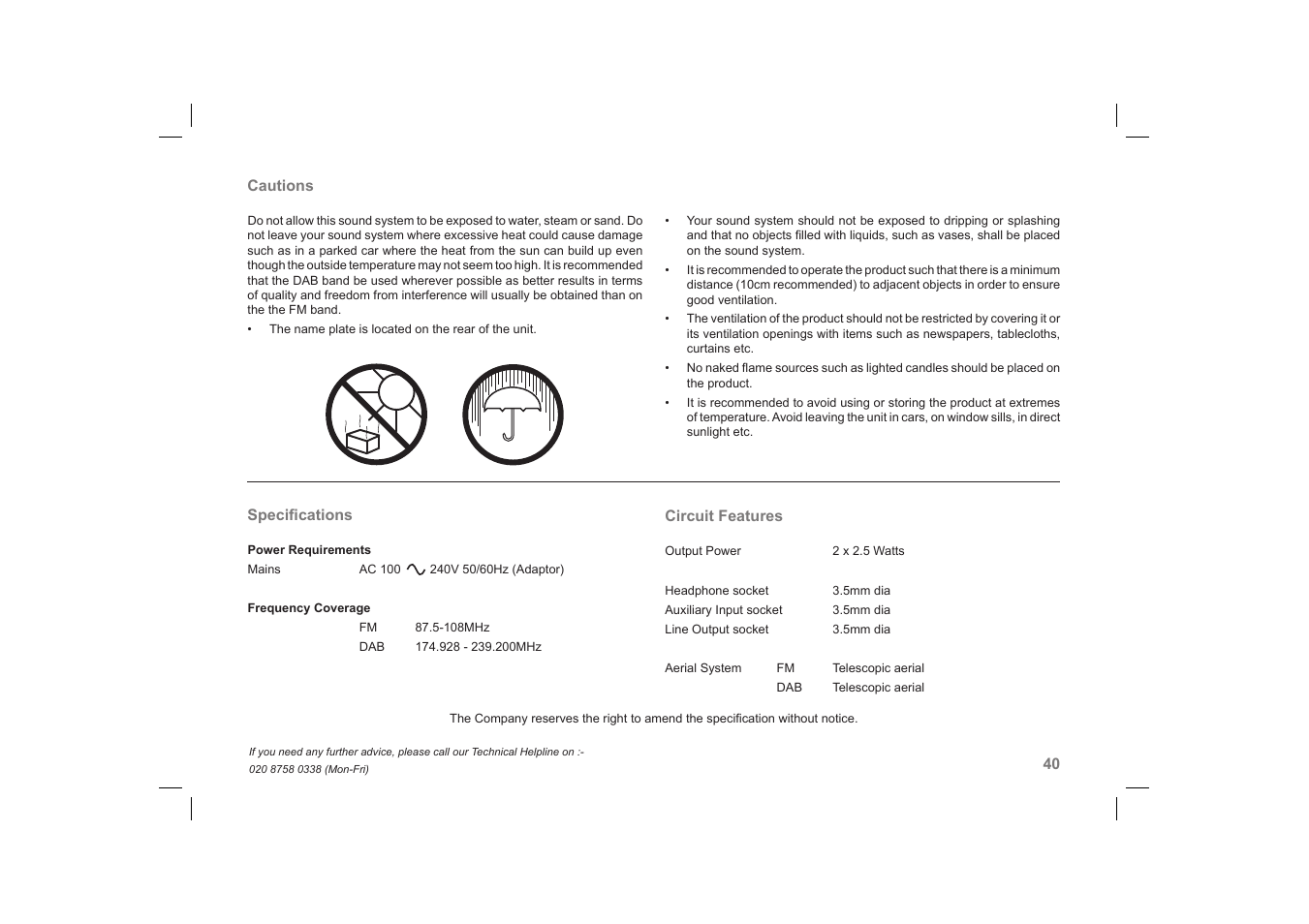 Roberts Radio SOUND66 User Manual | Page 41 / 44