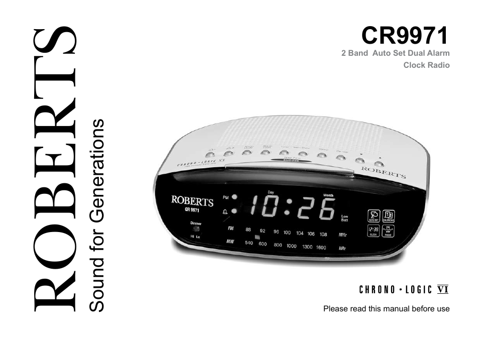Roberts Radio CR99712 User Manual | 24 pages