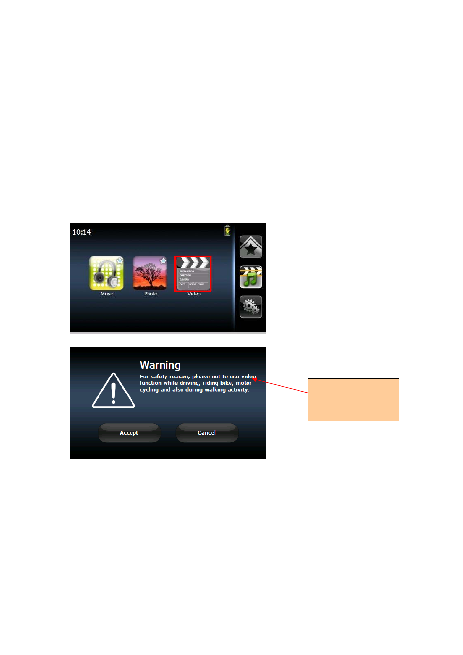 Video player | RoyalTek RN5 User Manual | Page 31 / 42