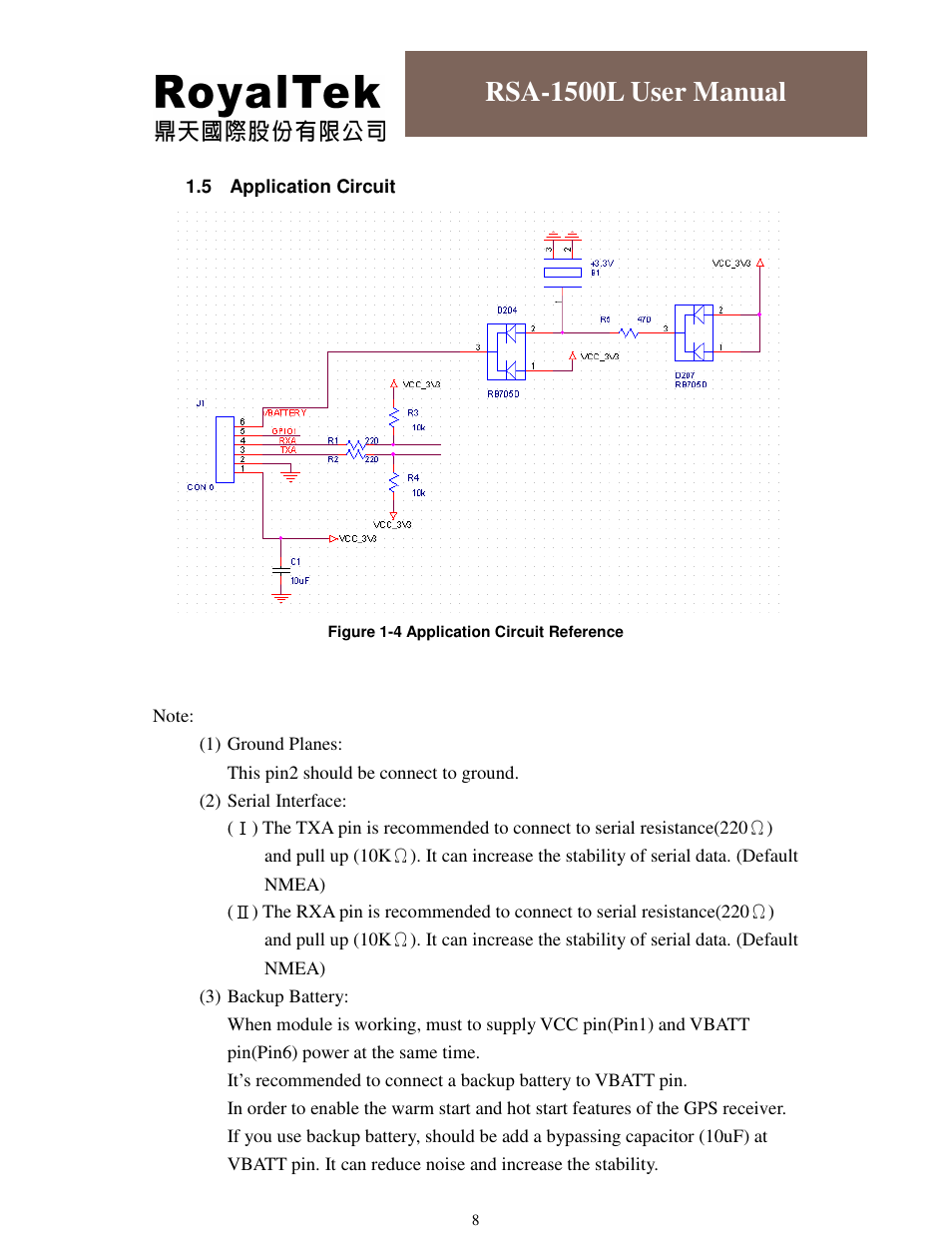 Rsa-1500l user manual | RoyalTek RSA-1500L User Manual | Page 9 / 18