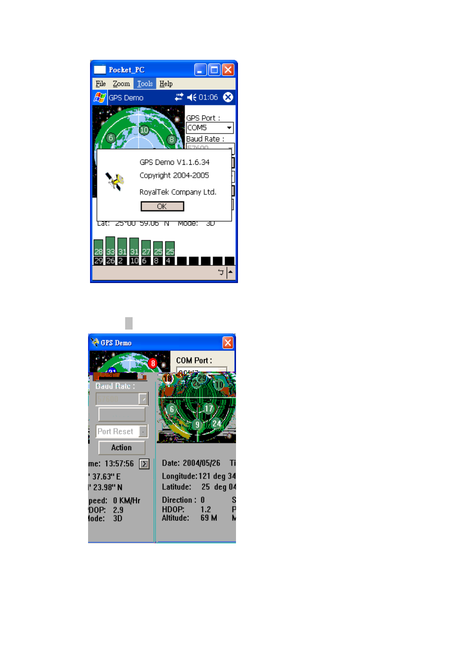 Next screen | RoyalTek RBT-2300 User Manual | Page 28 / 57