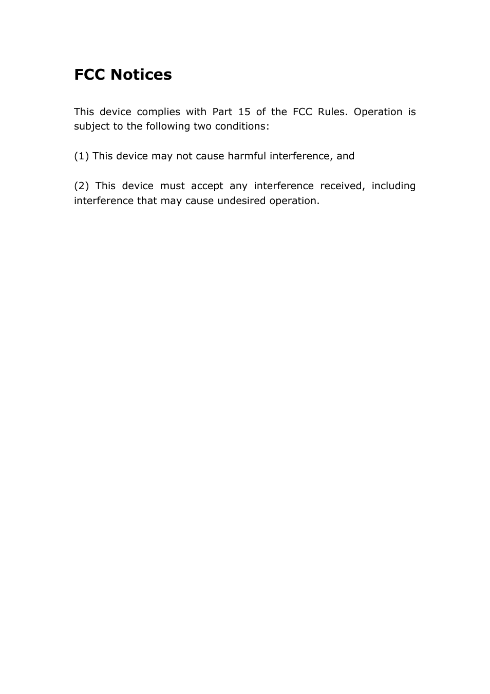 Fcc notices | RoyalTek RGM-3800 User Manual | Page 44 / 45