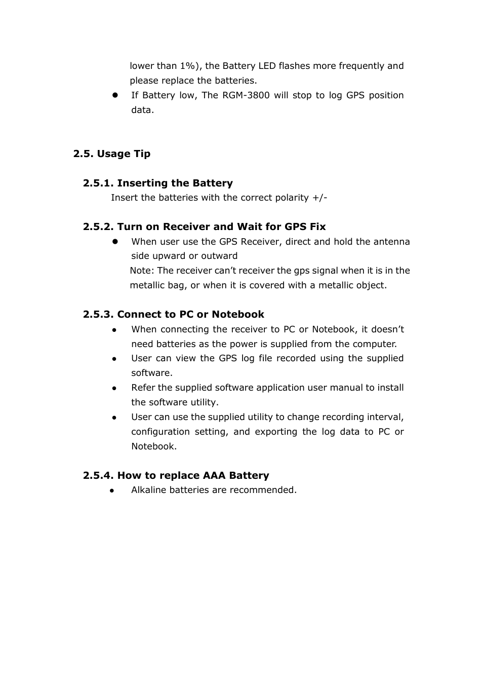 RoyalTek RGM-3800 User Manual | Page 9 / 45