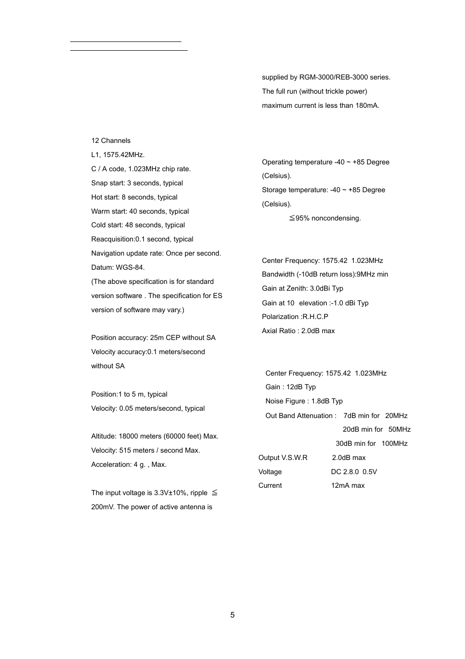 Technique specifications | RoyalTek REB-3000 User Manual | Page 10 / 51