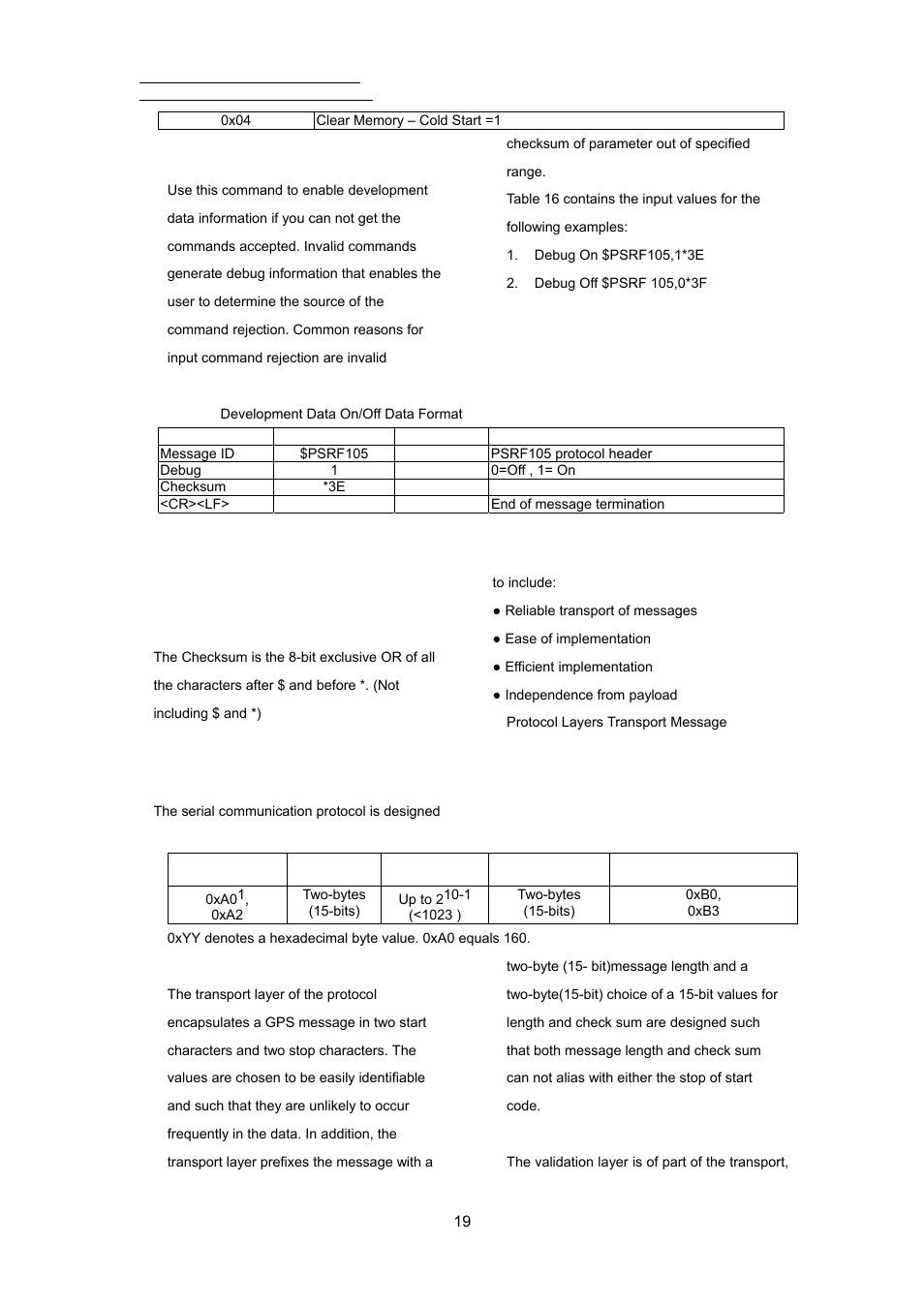 Sirf binary protocol | RoyalTek REB-3000 User Manual | Page 24 / 51