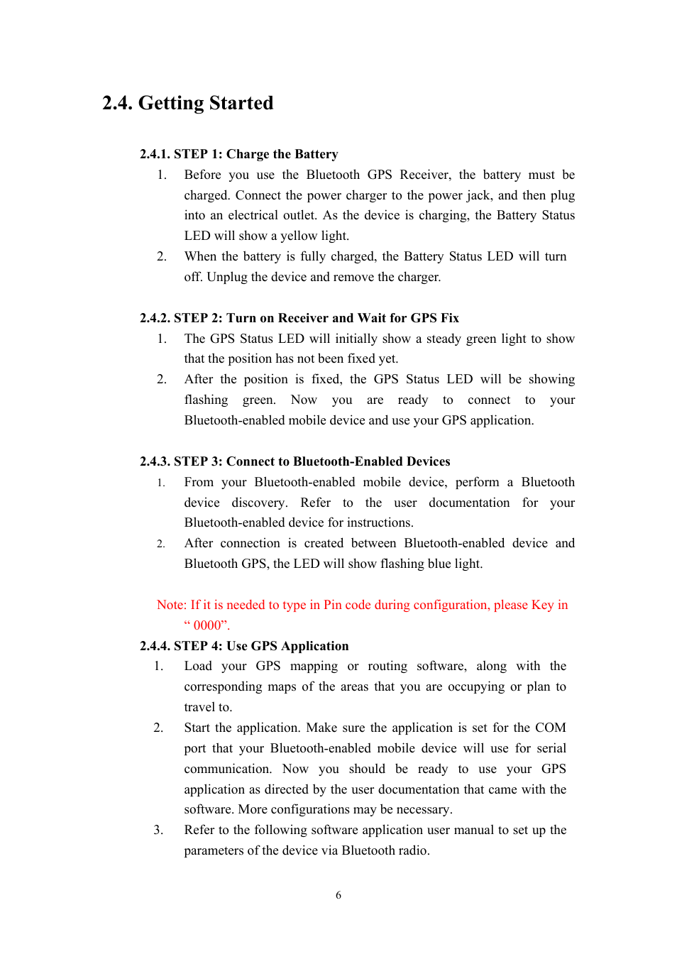 Getting started | RoyalTek RBT-1000 User Manual | Page 11 / 48