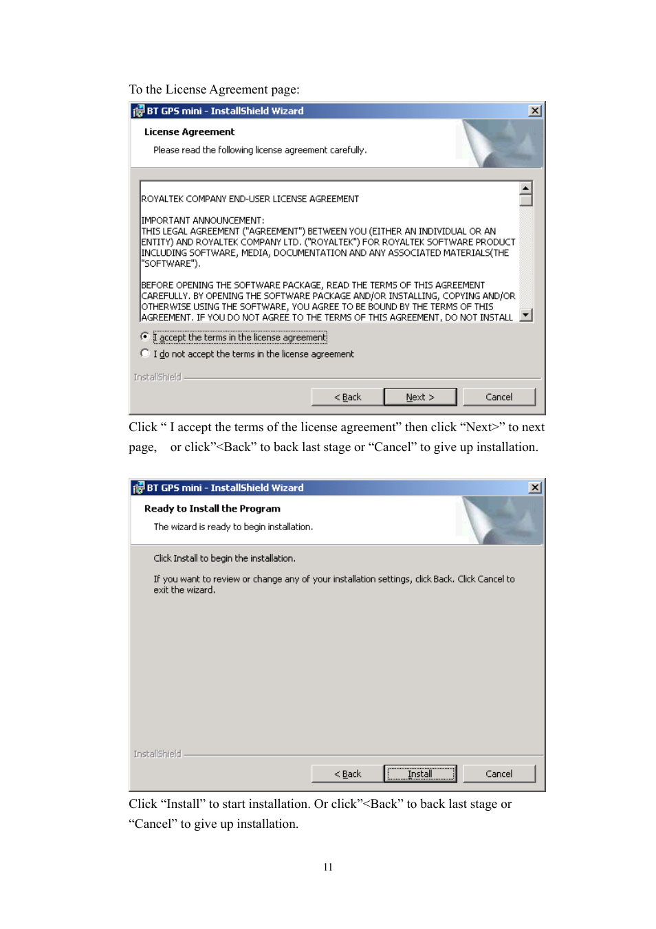 RoyalTek RBT-1000 User Manual | Page 16 / 48