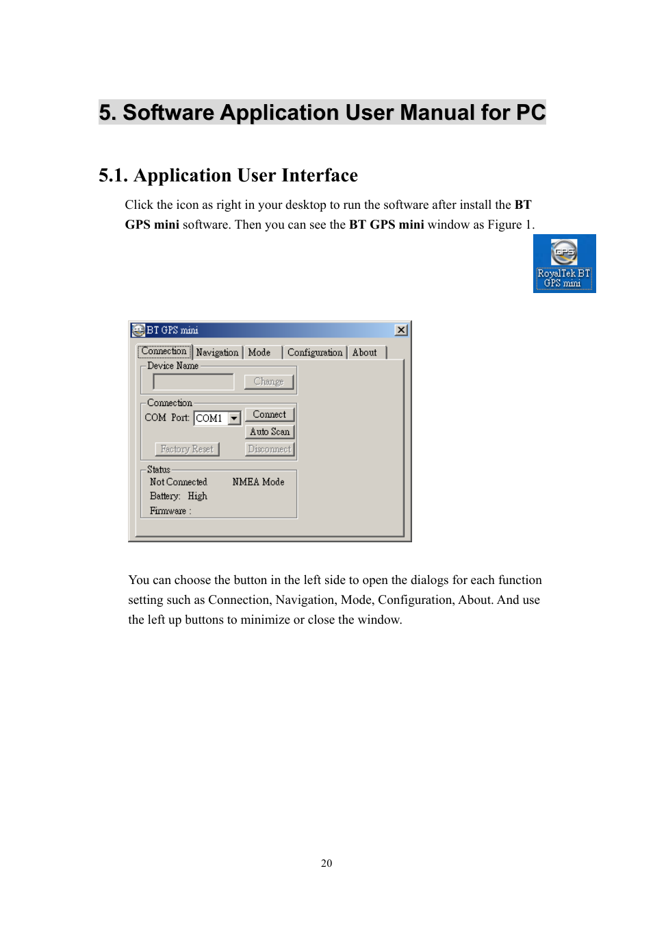 RoyalTek RBT-1000 User Manual | Page 25 / 48