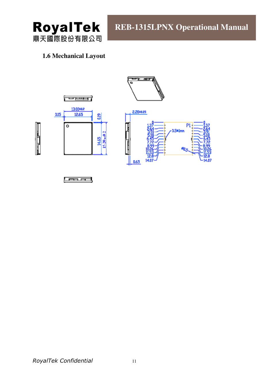 Reb-1315lpnx operational manual | RoyalTek REB-1315LPNX User Manual | Page 11 / 23