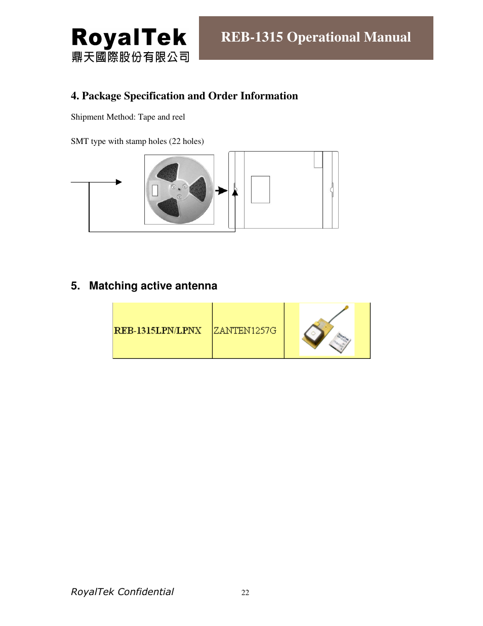 Reb-1315 operational manual | RoyalTek REB-1315LPNX User Manual | Page 22 / 23