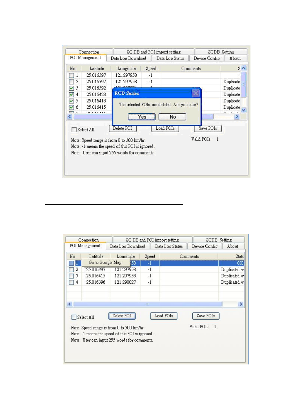 1 poi management and shown on map | RoyalTek RCD-1100 User Manual | Page 13 / 22