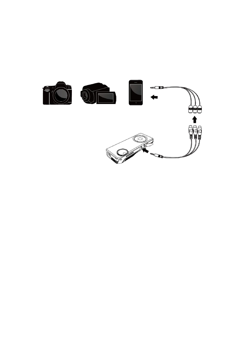 Connecting to a composite video device | RoyalTek RMP-8200 User Manual | Page 10 / 30