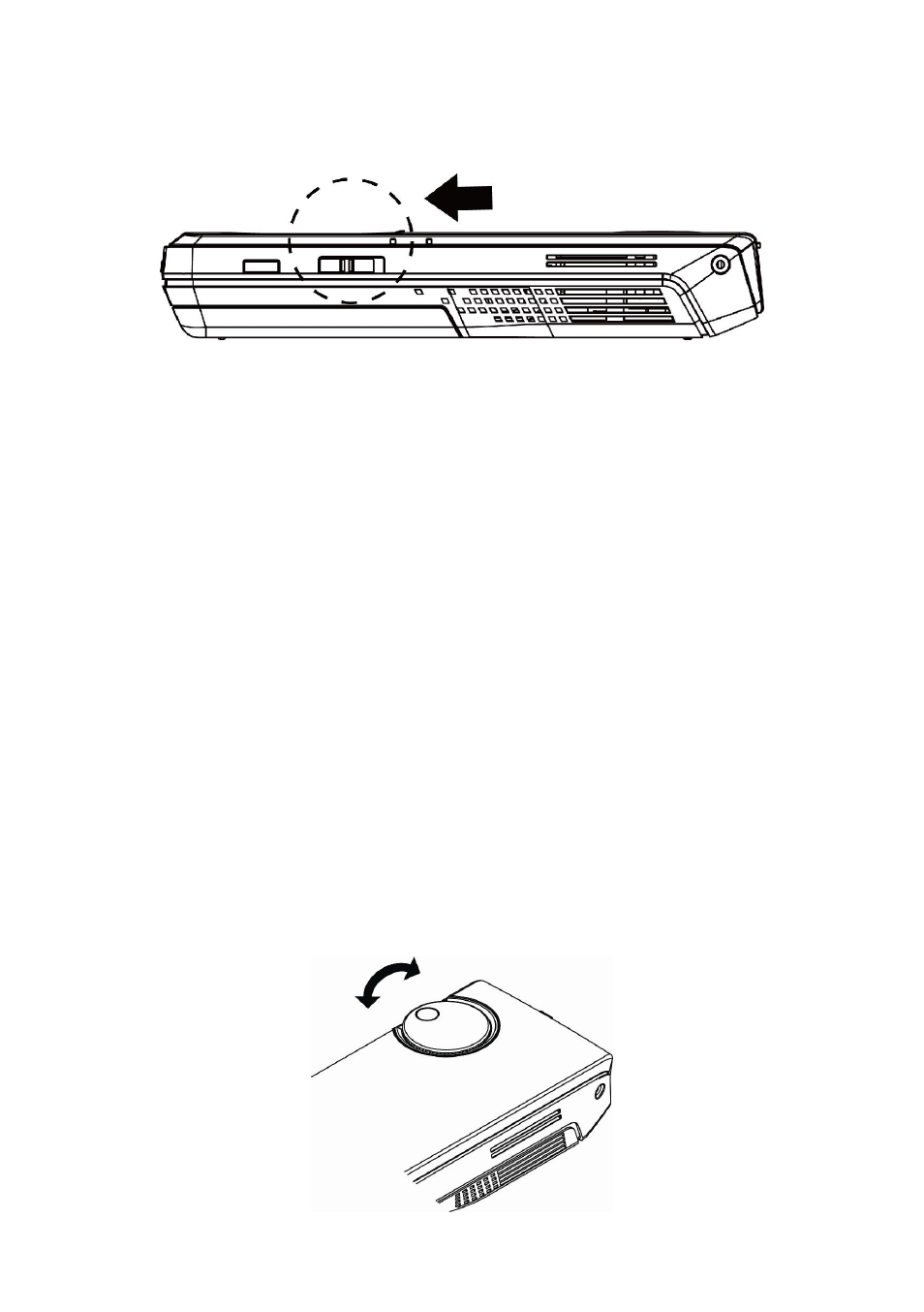 Powering off, Adjusting image size | RoyalTek RMP-8200 User Manual | Page 12 / 30