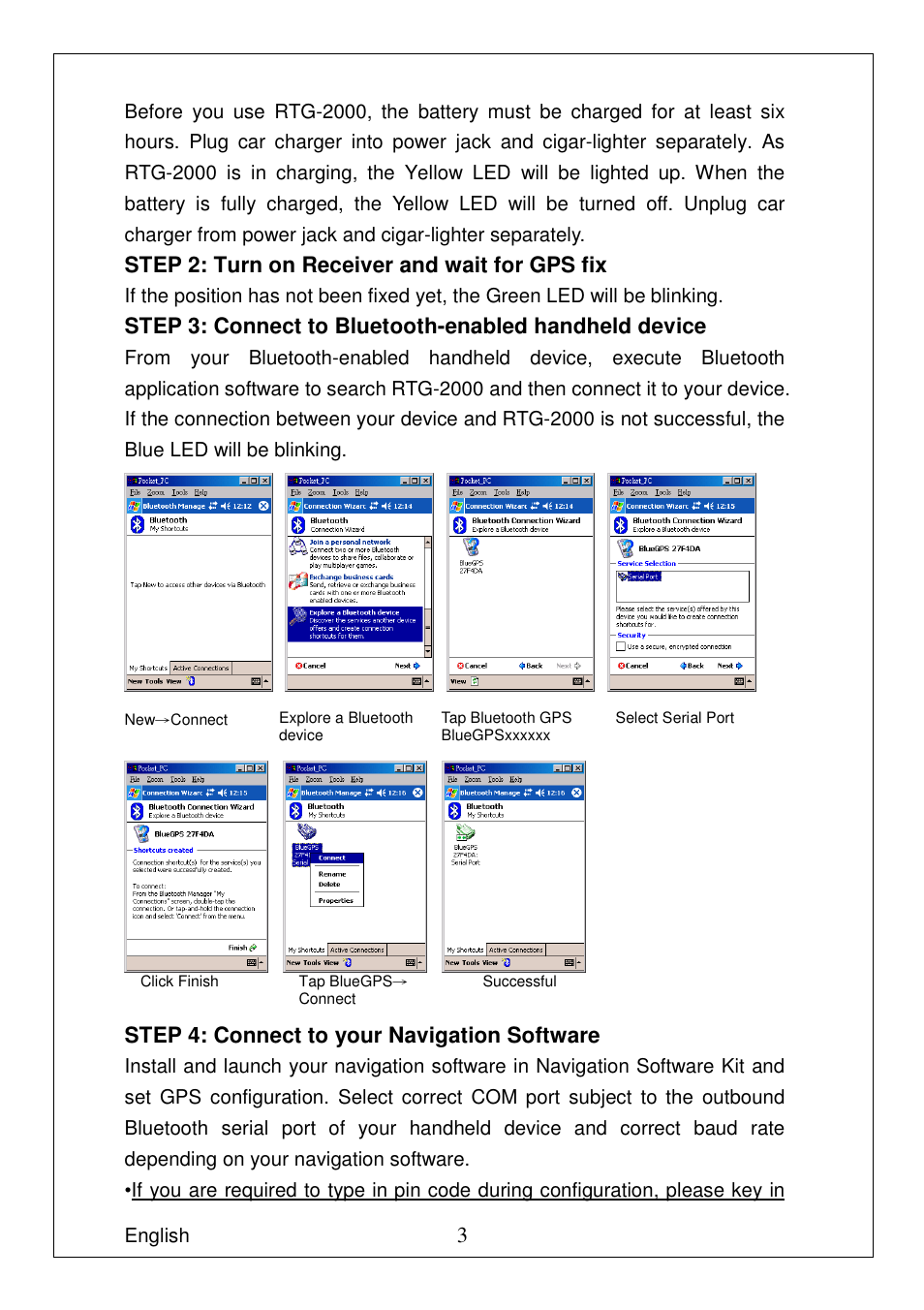 RoyalTek RTG-2000 User Manual | Page 3 / 4