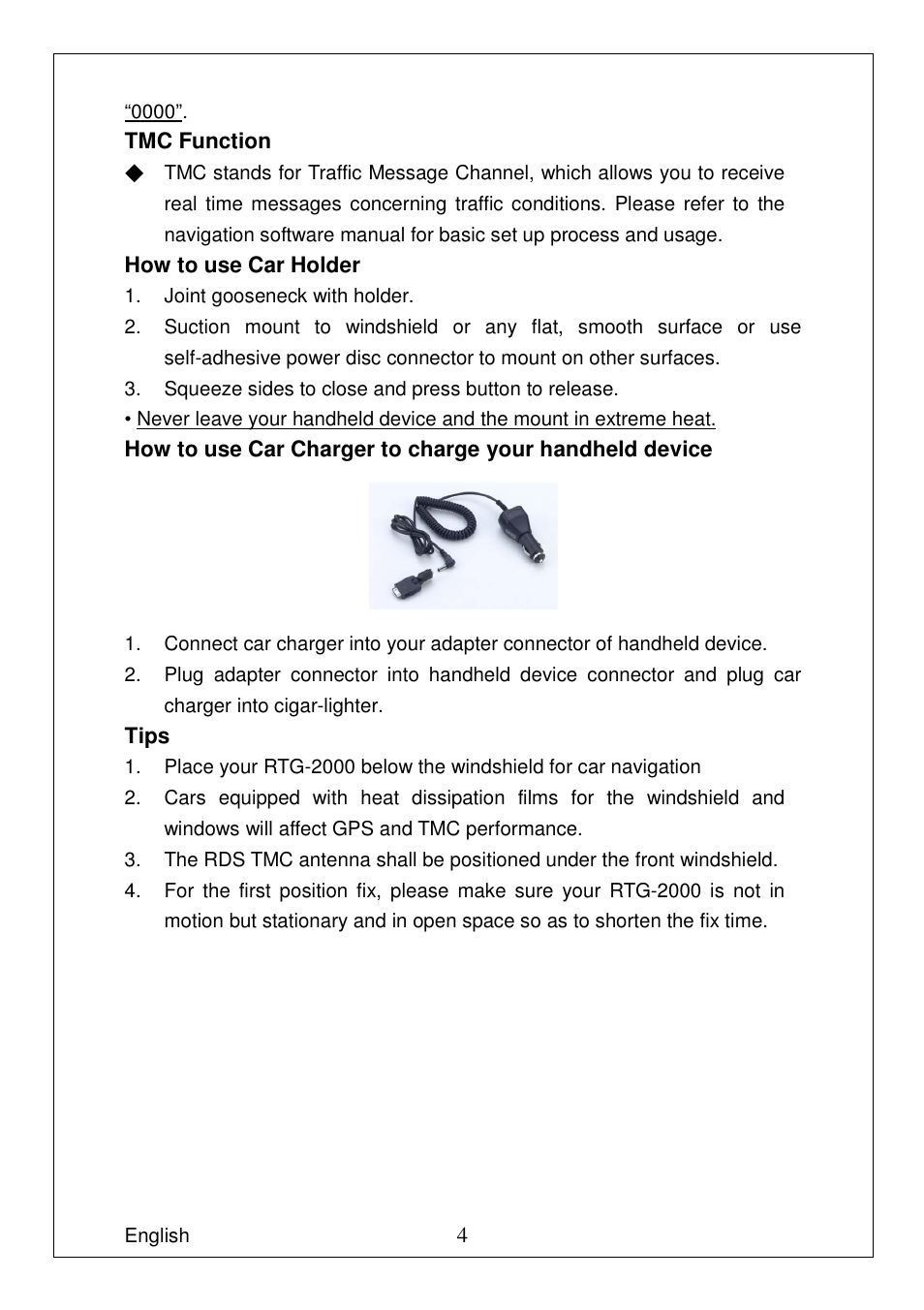 RoyalTek RTG-2000 User Manual | Page 4 / 4