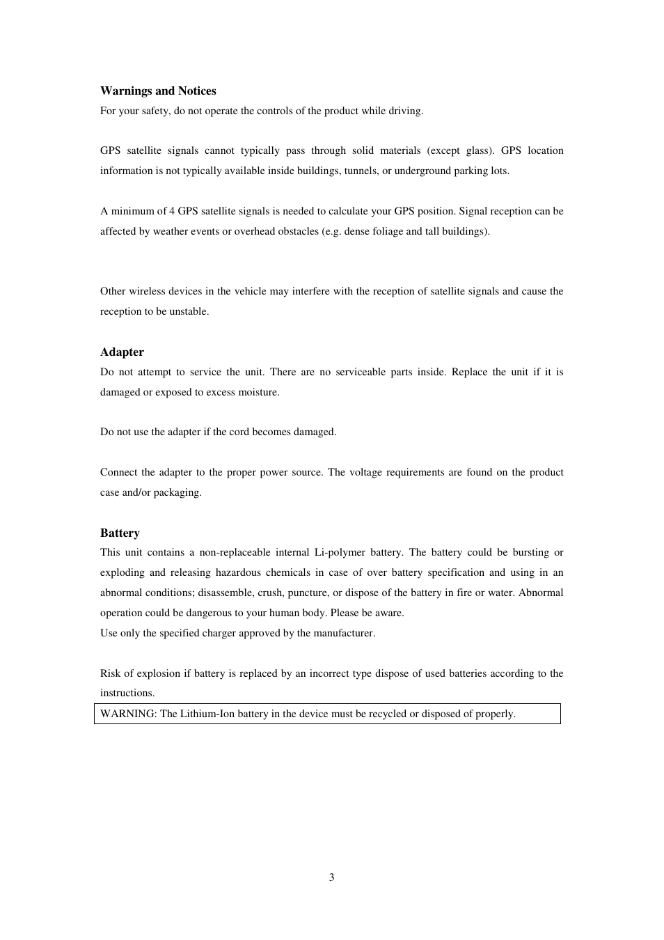 RoyalTek RN1 User Manual | Page 3 / 31