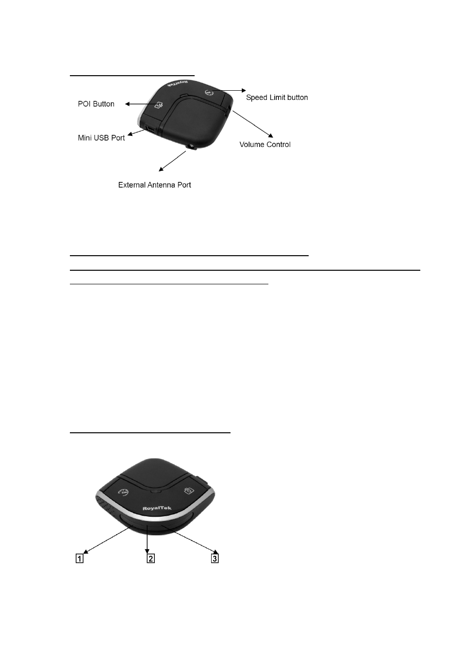 2 hardware overview, 3 led display & audio alarm | RoyalTek GPS SPEED CAMERA WARNING DEVICE RCD-1000 User Manual | Page 6 / 18