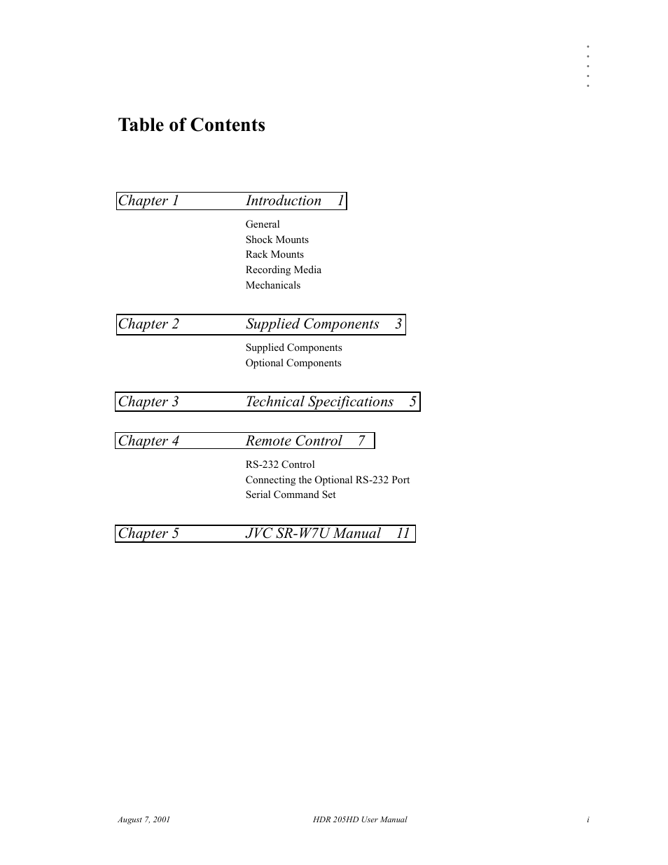 RGB Spectrum HDR 205HD User Manual | Page 2 / 15