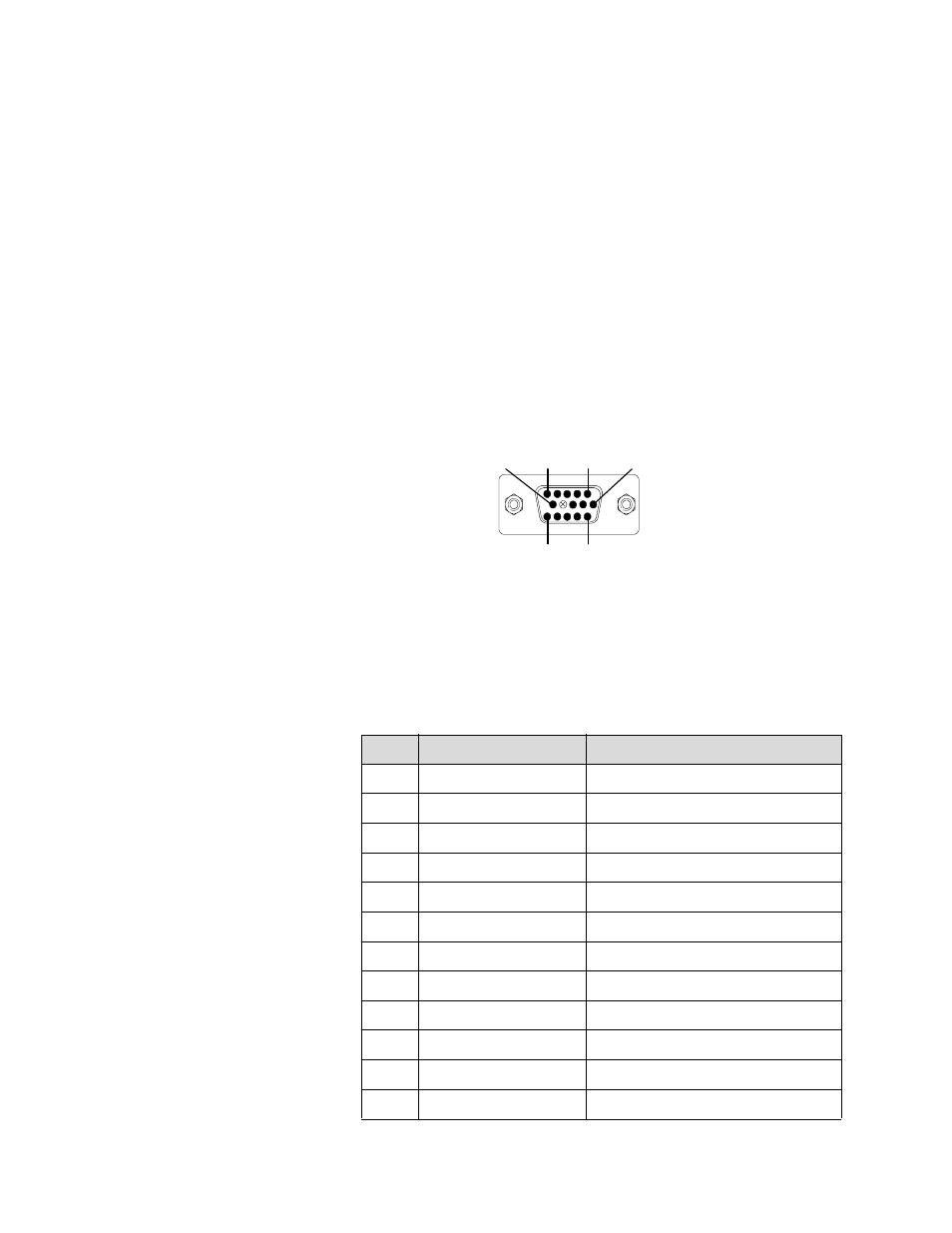 High resolution analog connector, Connector type and pinouts, Holes | Rgb-1, High, Resolution analog connector | RGB Spectrum Quadra User's Guide User Manual | Page 108 / 132