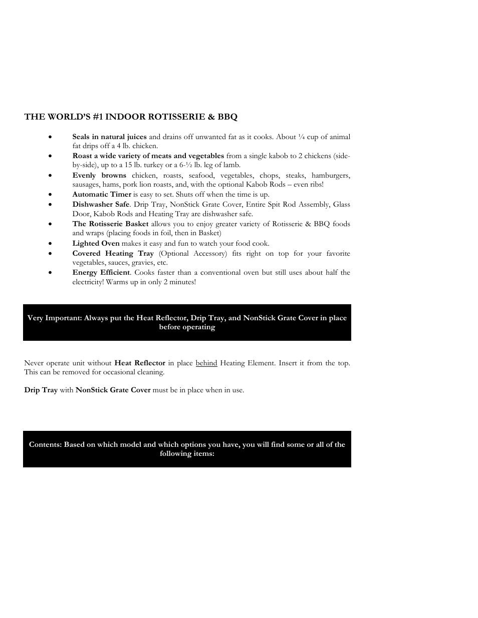 Ronco Oven User Manual | Page 6 / 27