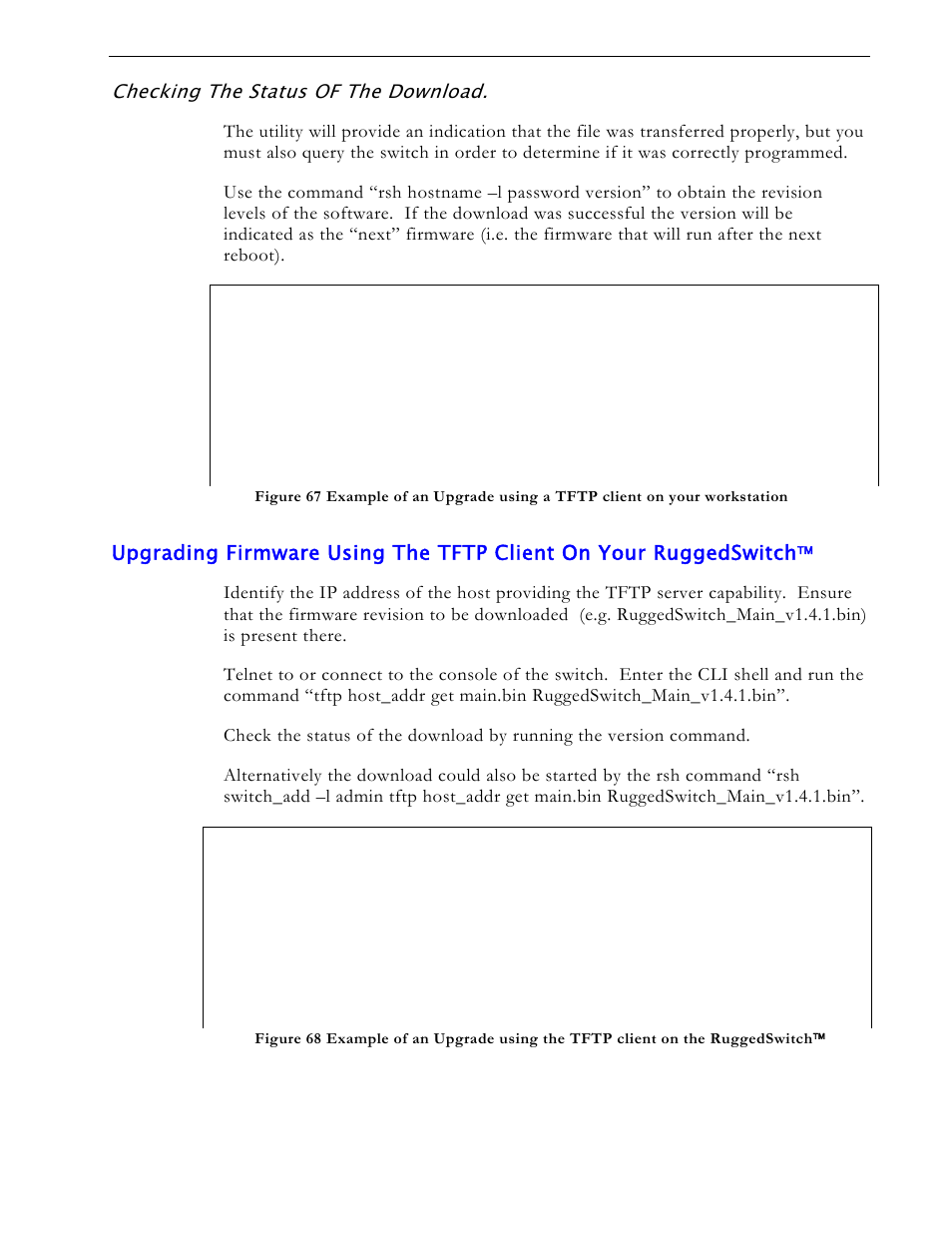 Checking the status of the download | RuggedCom RS1600 User Manual | Page 115 / 130