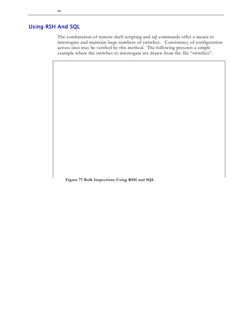 Using rsh and sql | RuggedCom RS1600 User Manual | Page 120 / 130